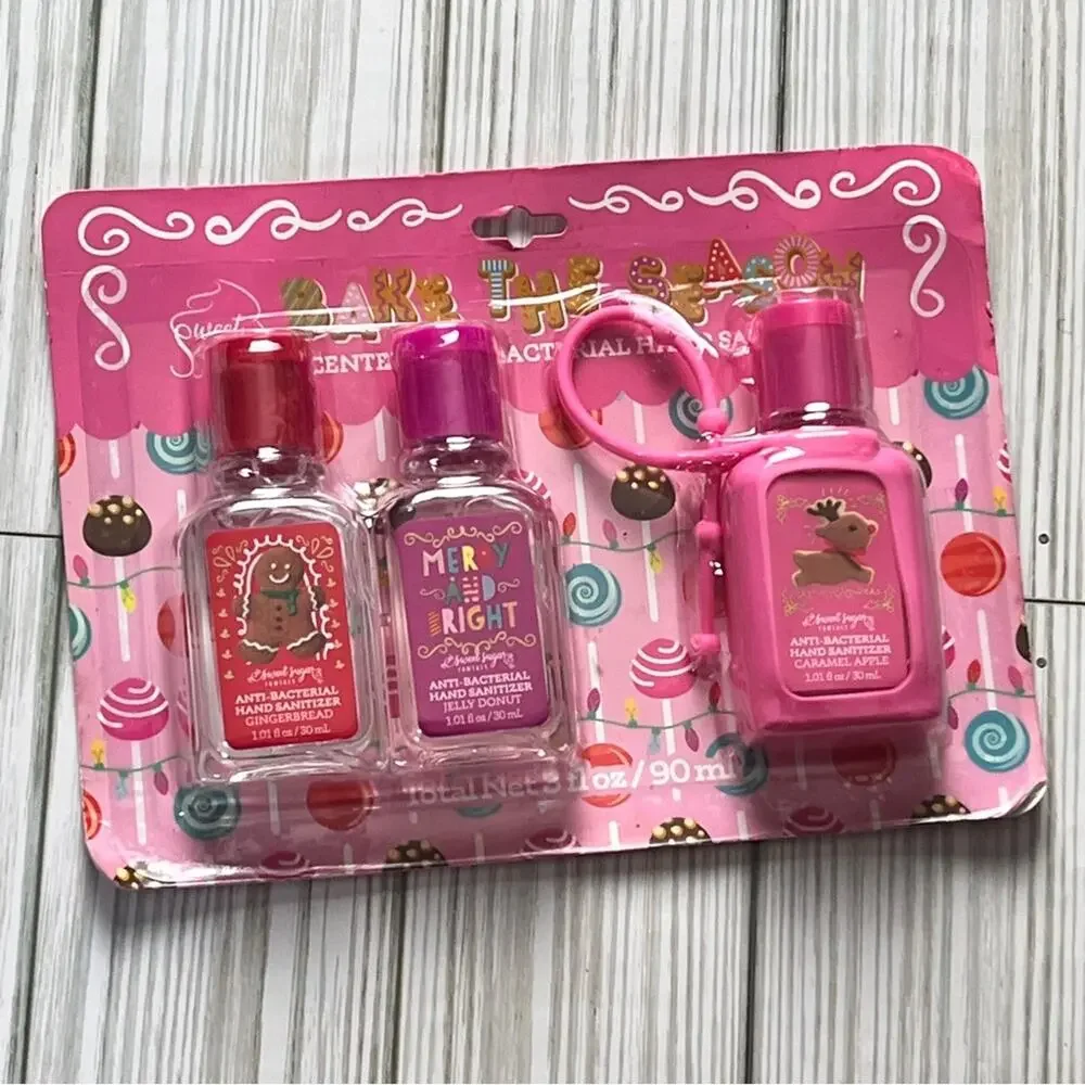 Bake The Season  Scented Three Pack Variety  Hand  Sanitizers  with Holder